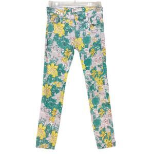 TEXTILE Elizabeth & James Deb Floral Denim Crop Jeans Size 26 Anthropologie USA
